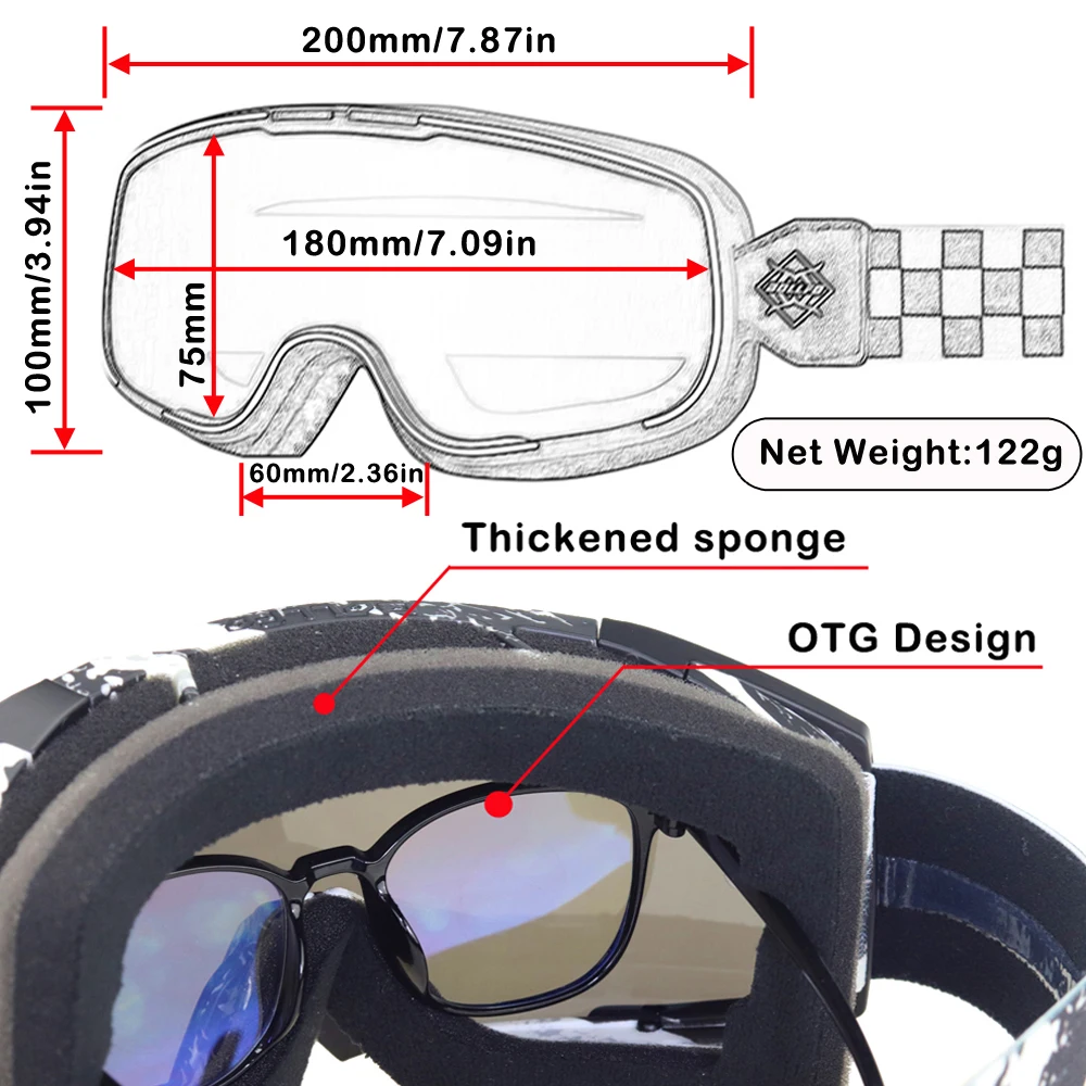 Retro Enduro Motocross Goggles - Mountain Biking Videos recension och pris