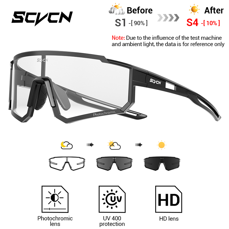 SCVCN New Outdoor Photochromic - Mountain Biking Glasses recension och pris