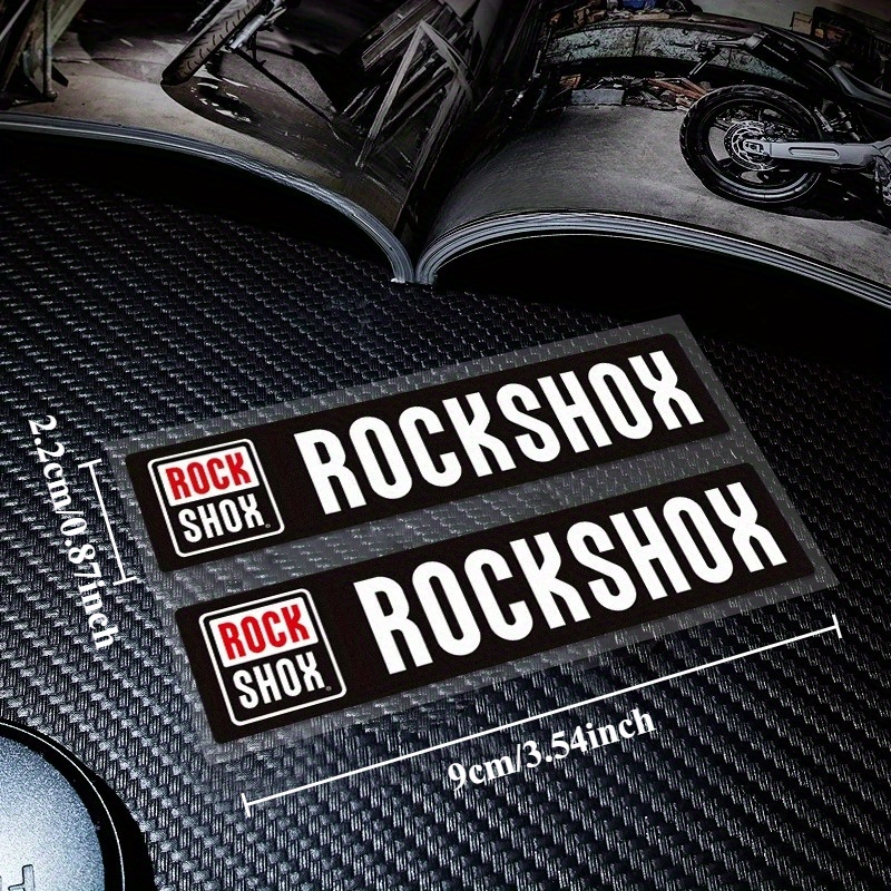 2PCS/SET Rockshox Bike Sticker - Mountain Biking Body Armour recension och pris